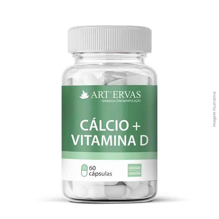 Cálcio + Vitamina D 60 Cápsulas