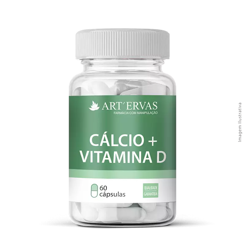 Cálcio + Vitamina D 60 Cápsulas