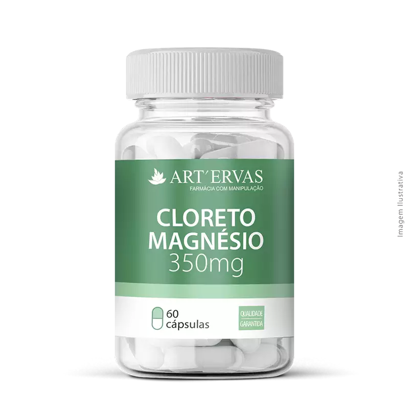 Cloreto Magnésio 350mg 60 Cápsulas