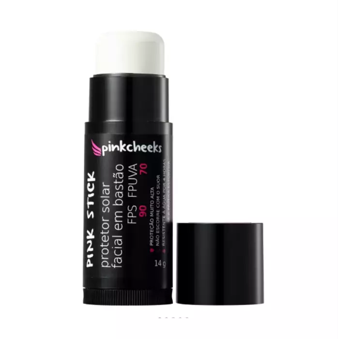 Filtro Solar Facial em Bastão 5Km Incolor FPS 90 14g Pink Cheeks