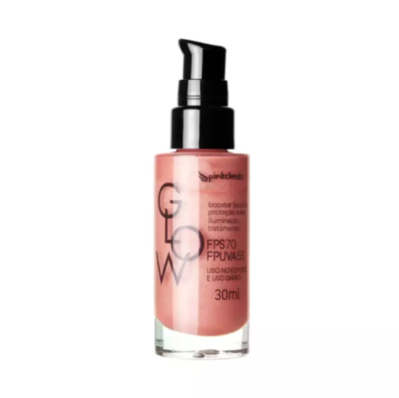 Glow Primer Rose Gold Multifuncional FPS 70 Pink Cheeks 30ml
