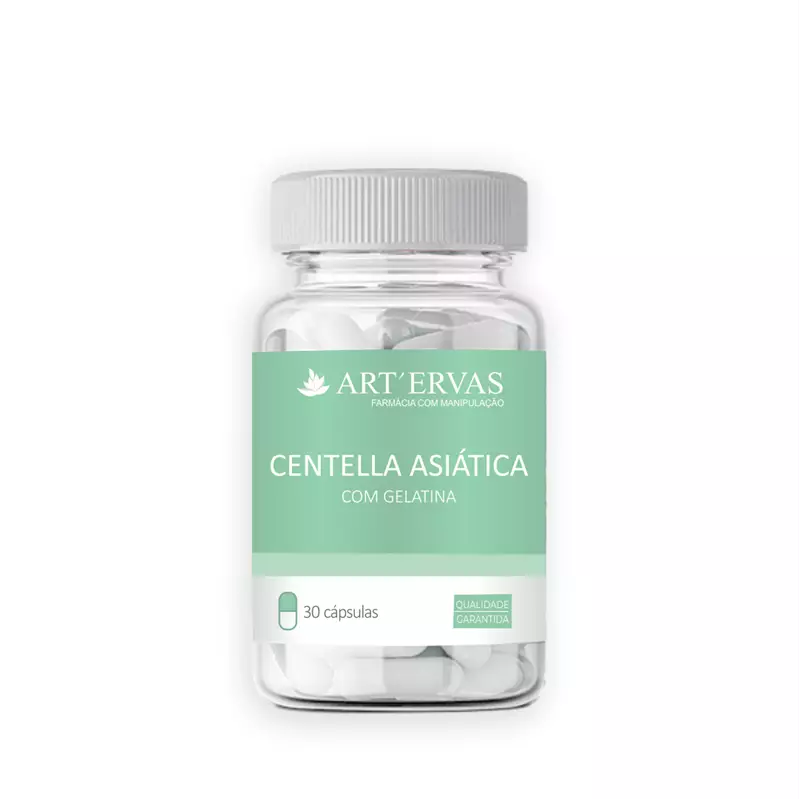 Centella Asiática c/ Gelatina - 30 cápsulas